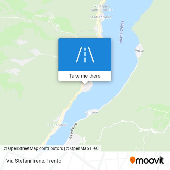 Via Stefani Irene map