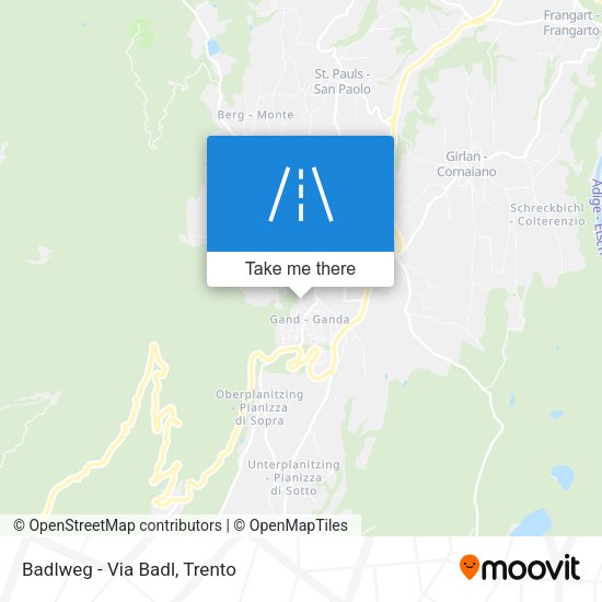 Badlweg - Via Badl map