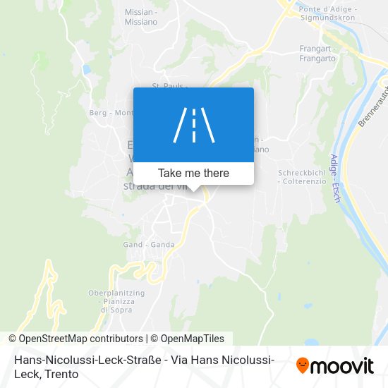 Hans-Nicolussi-Leck-Straße - Via Hans Nicolussi-Leck map