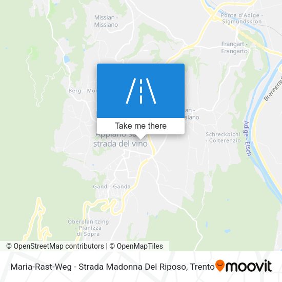 Maria-Rast-Weg - Strada Madonna Del Riposo map