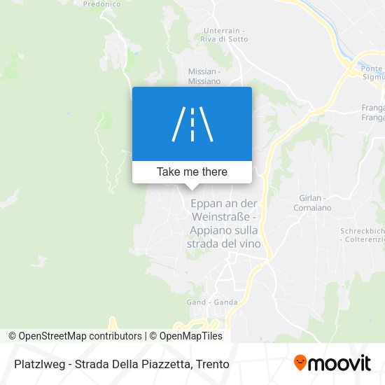 Platzlweg - Strada Della Piazzetta map