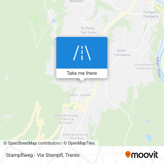 Stampflweg - Via Stampfl map