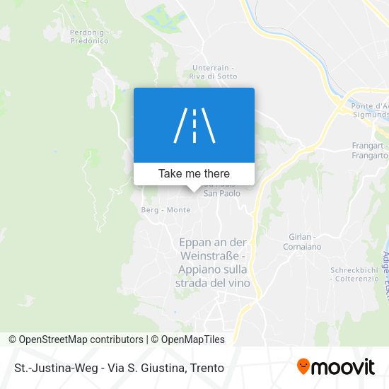 St.-Justina-Weg - Via S. Giustina map