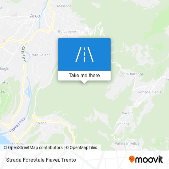 Strada Forestale Fiavei map