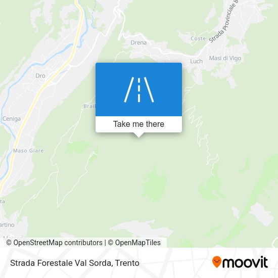 Strada Forestale Val Sorda map