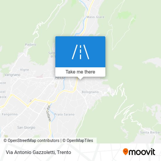 Via Antonio Gazzoletti map