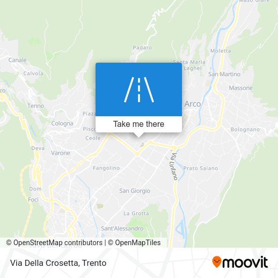 Via Della Crosetta map