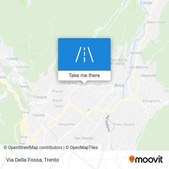 Via Della Fossa map