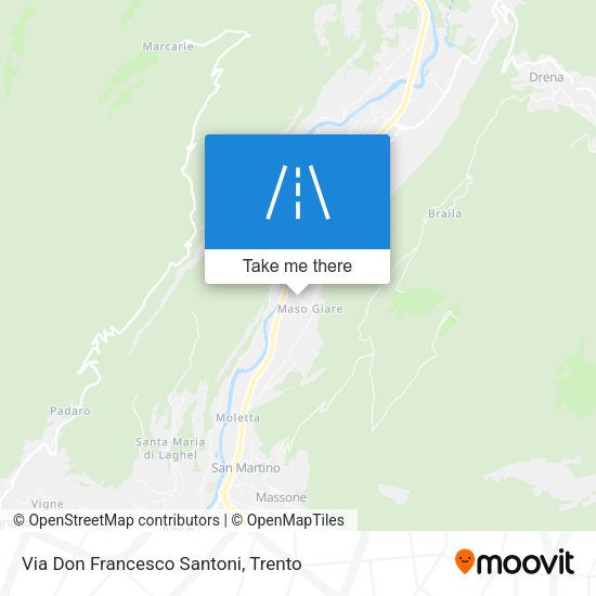 Via Don Francesco Santoni map