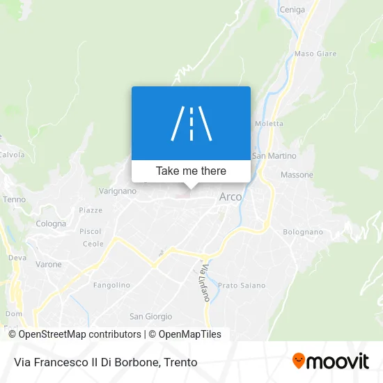 Via Francesco II Di Borbone map