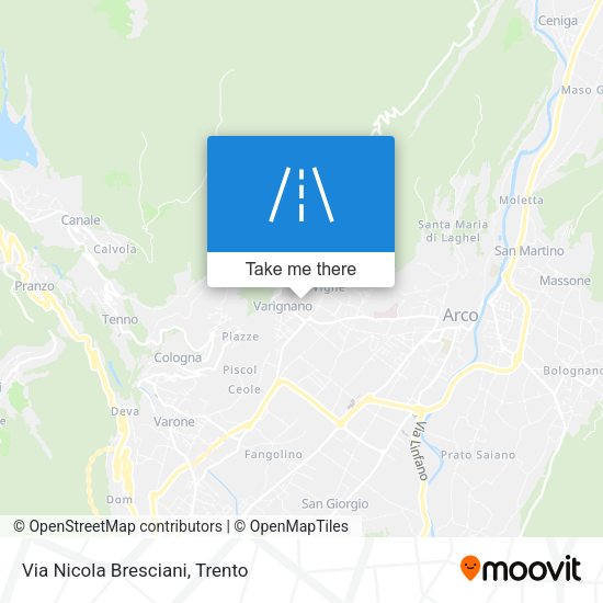 Via Nicola Bresciani map