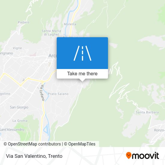 Via San Valentino map
