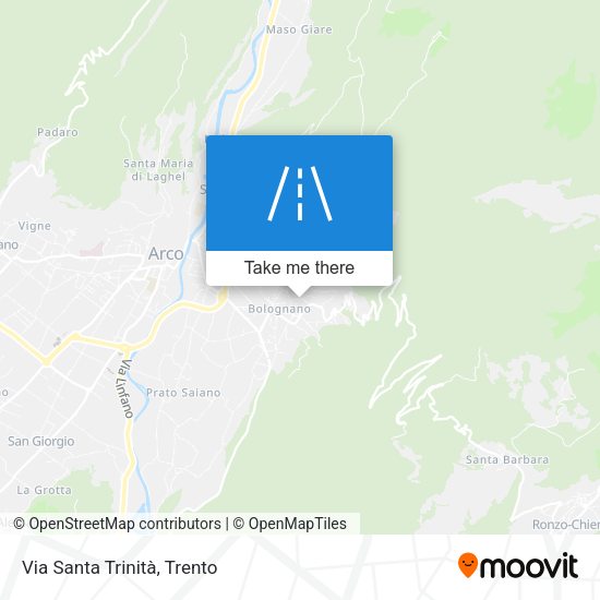 Via Santa Trinità map