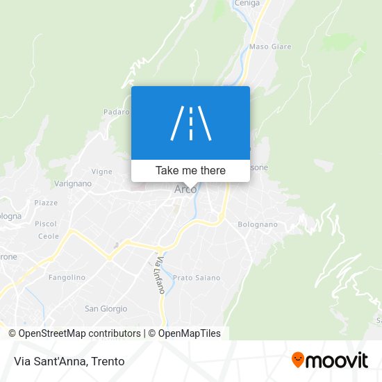 Via Sant'Anna map