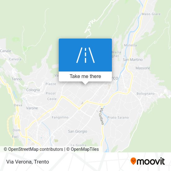 Via Verona map