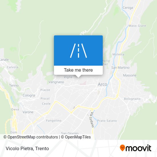 Vicolo Pietra map