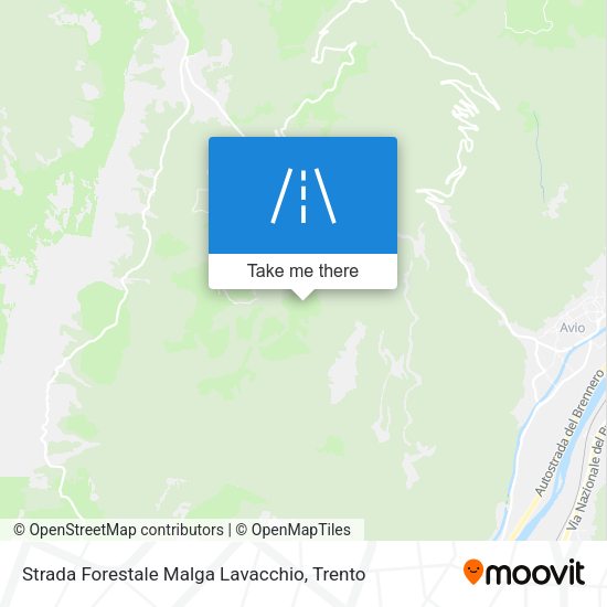 Strada Forestale Malga Lavacchio map