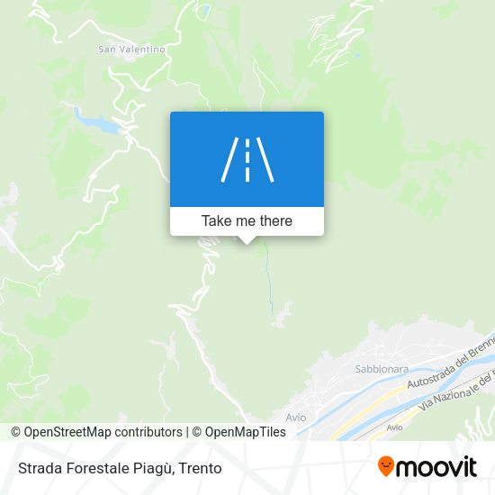 Strada Forestale Piagù map