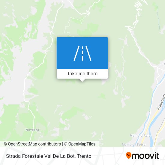 Strada Forestale Val De La Bot map