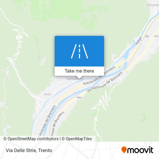 Via Delle Strie map