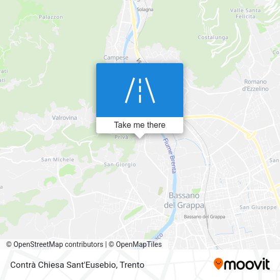 Contrà Chiesa Sant'Eusebio map