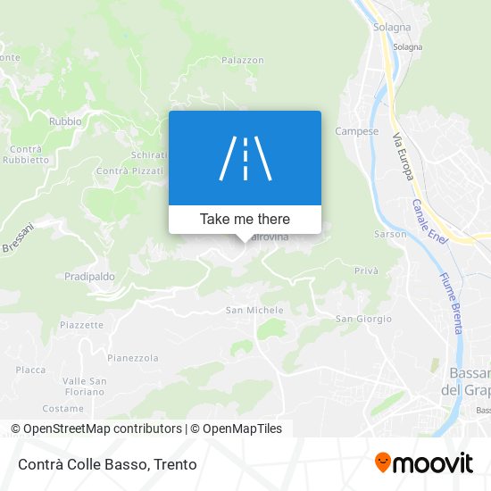 Contrà Colle Basso map