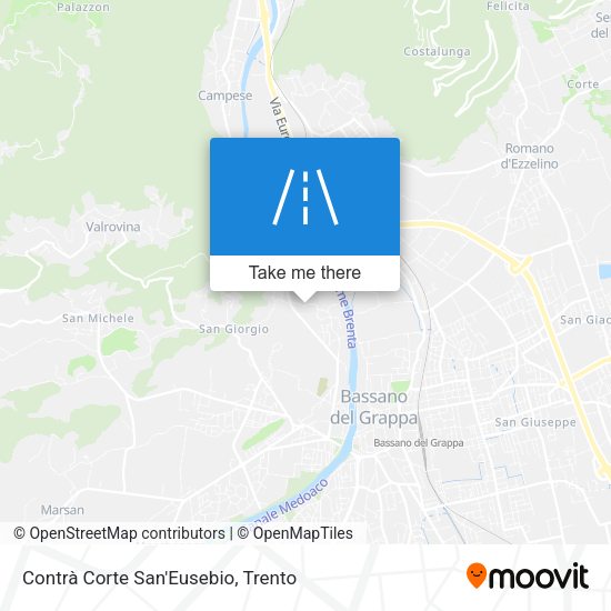 Contrà Corte San'Eusebio map
