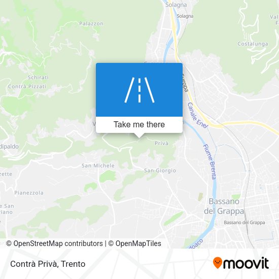 Contrà Privà map