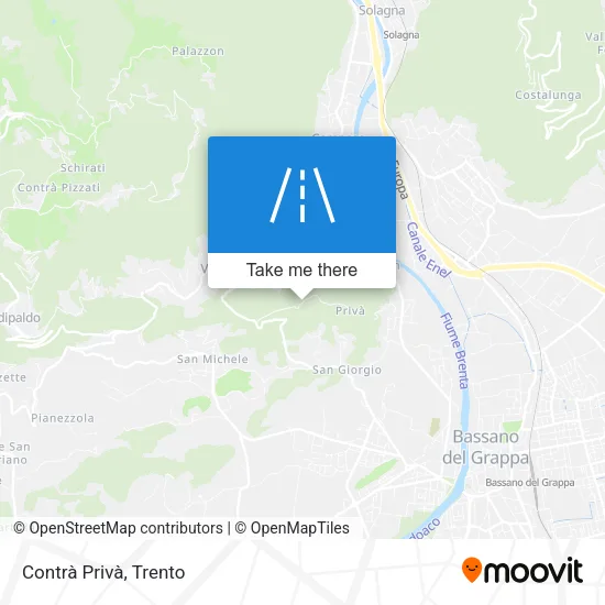 Contrà Privà map