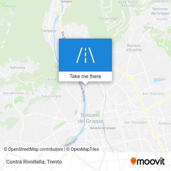 Contrà Rivoltella map