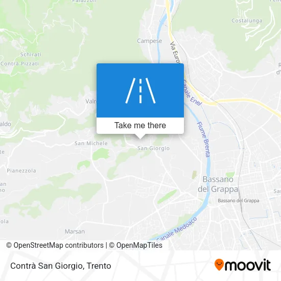 Contrà San Giorgio map