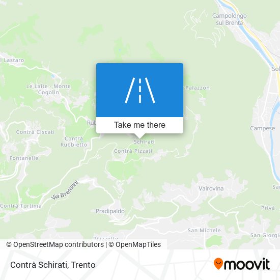 Contrà Schirati map