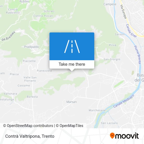 Contrà Valtripona map