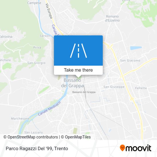 Parco Ragazzi Del '99 map