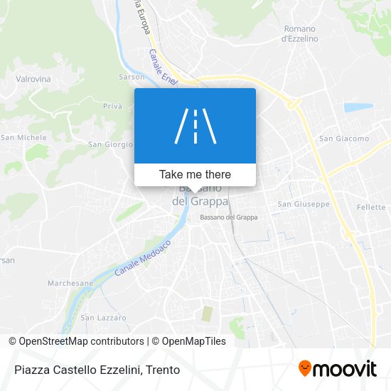 Piazza Castello Ezzelini map