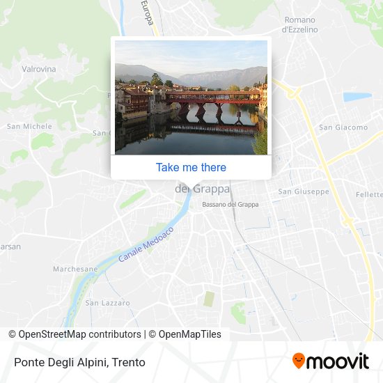 Ponte Degli Alpini map