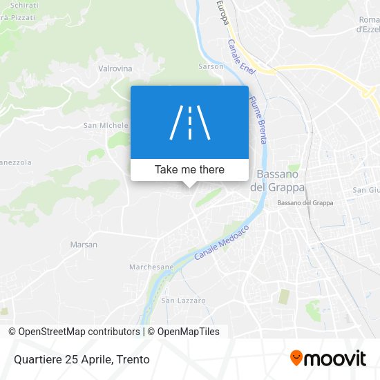 Quartiere 25 Aprile map