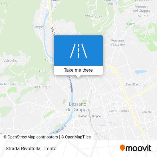 Strada Rivoltella map