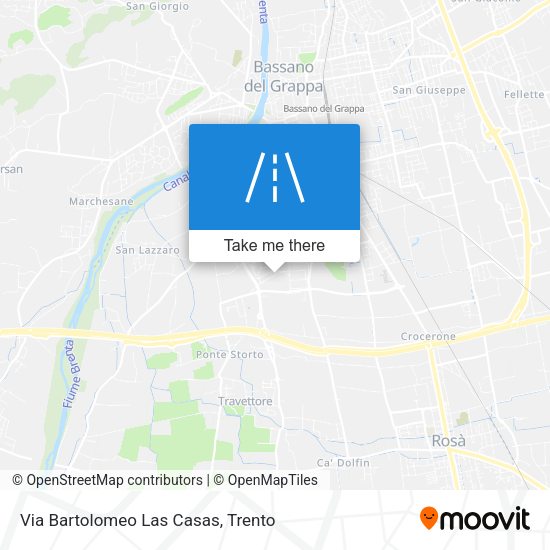 Via Bartolomeo Las Casas map