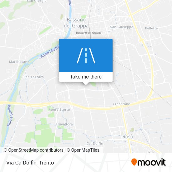 Via Cà Dolfin map