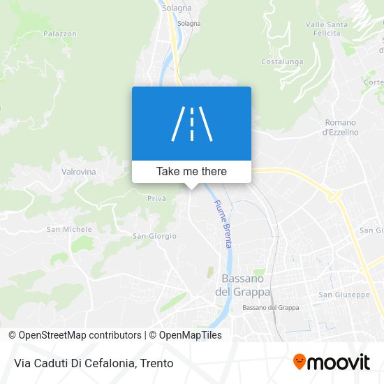 Via Caduti Di Cefalonia map