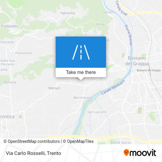 Via Carlo Rosselli map