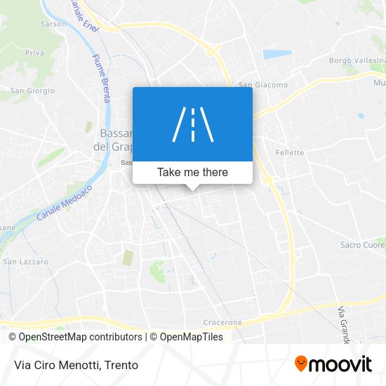 Via Ciro Menotti map