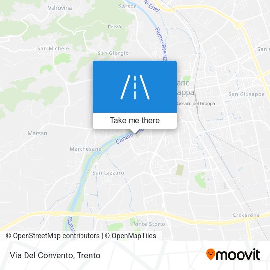 Via Del Convento map