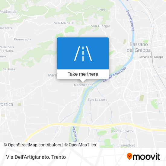 Via Dell'Artigianato map