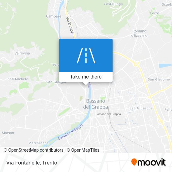 Via Fontanelle map