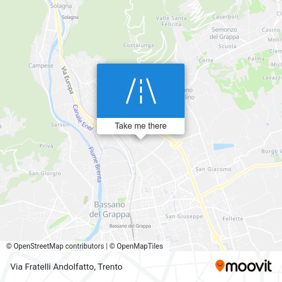 Via Fratelli Andolfatto map