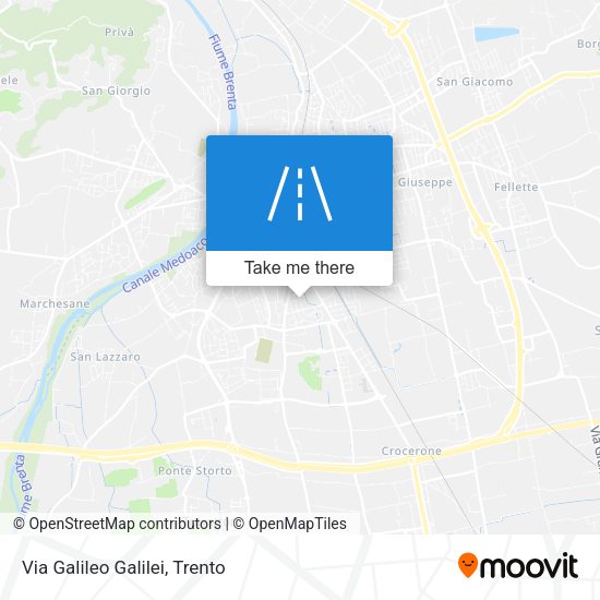 Via Galileo Galilei map