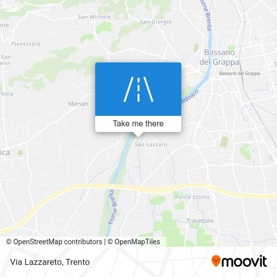 Via Lazzareto map
