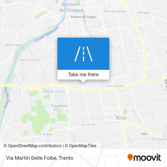Via Martiri Delle Foibe map
